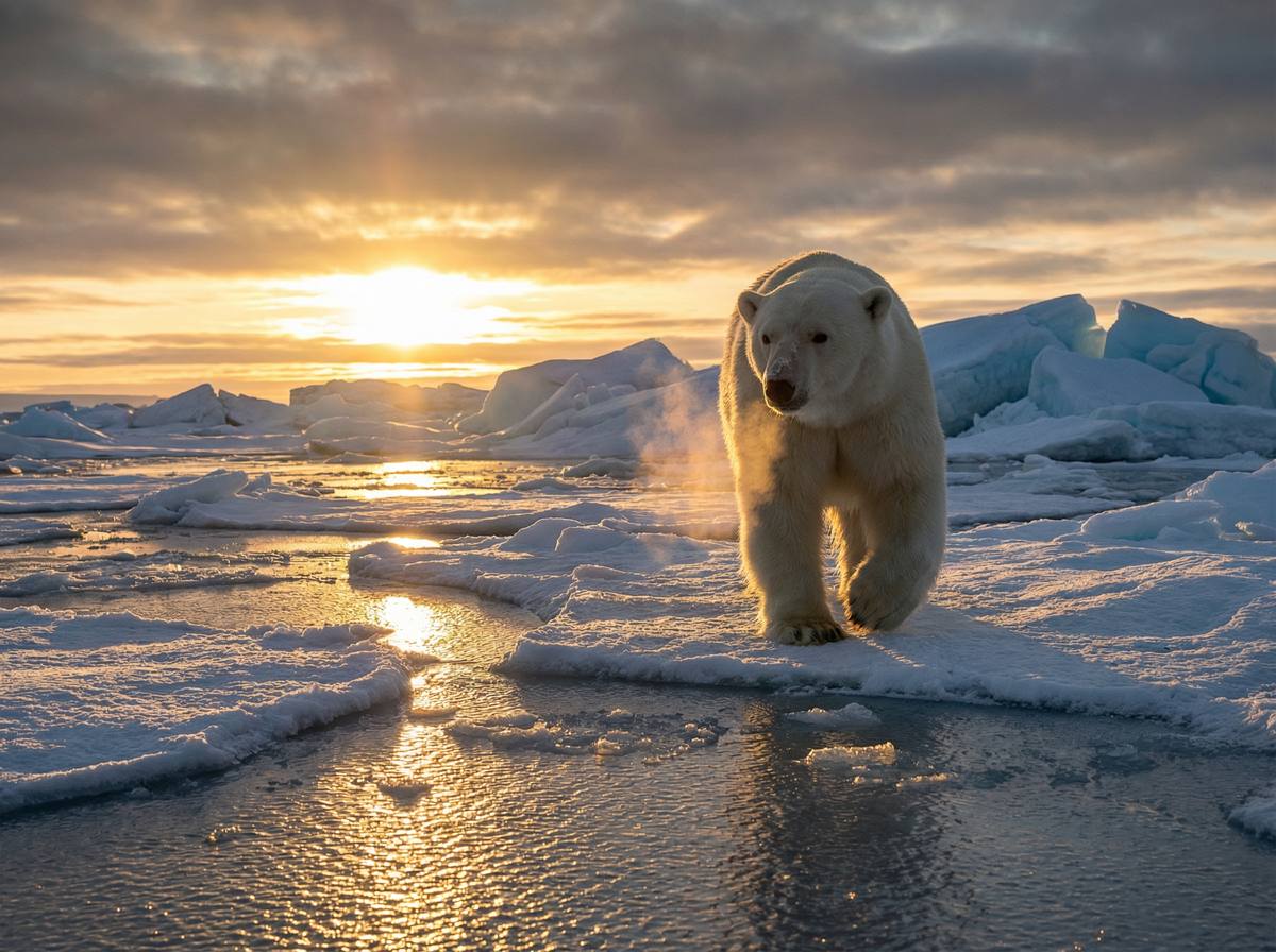 免费看片视频 - 北极熊冰原漫步